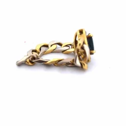 Années 1960 - BAGUE EN OR 18 KT - SAPHIR ET DIAMANTS