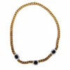Années 1960 - Collier en or 18 carats - Saphirs et diamants