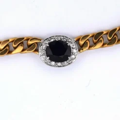 Années 1960 - Collier en or 18 carats - Saphirs et diamants