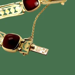 Art déco - Bracelet Or jaune et Cornaline