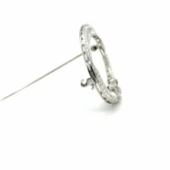 Art déco - Broche Platine et Diamants