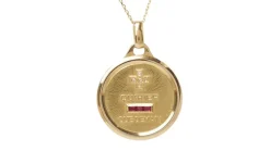 AUGIS - Collier médaille d'amour Or jaune Diamants