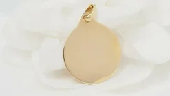 AUGIS - Collier médaille d'amour Or jaune Diamants