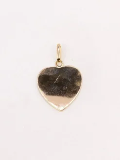 AUGIS - Médaille amour coeur or jaune diamant rubis