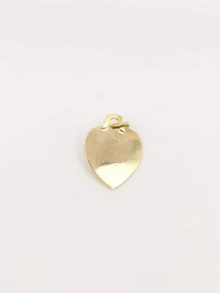 AUGIS - Médaille amour coeur quadrillé or jaune rubis