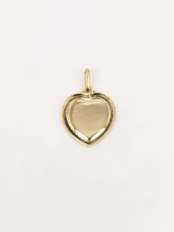 AUGIS - Médaille amour coeur or jaune diamant rubis