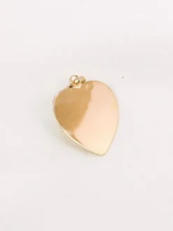 AUGIS - Médaille amour coeur or jaune diamant rubis