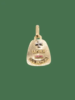 AUGIS - Médaille amour trapèze or jaune rubis