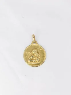 AUGIS - Médaille Ange Raphael Or jaune années 1950