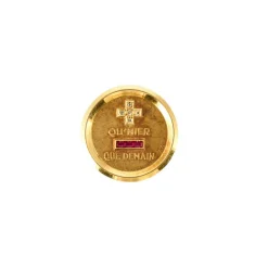 AUGIS - Médaille d'amour - or jaune et rubis de synthèse