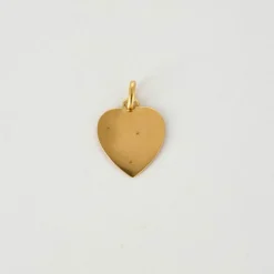 AUGIS - Médaille d'amour - or jaune et rubis de synthèse