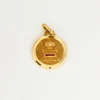 AUGIS - Médaille d'amour - Pendentif en or jaune diamant et rubis synthétiques
