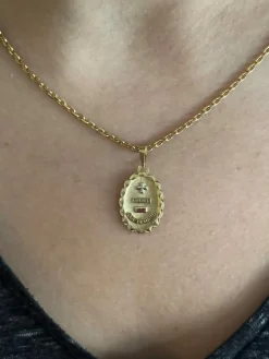Augis - Médaille d'Amour en or jaune et rubis
