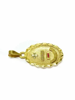 Augis - Médaille d'Amour en or jaune et rubis