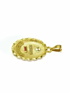 Augis - Médaille d'Amour en or jaune et rubis