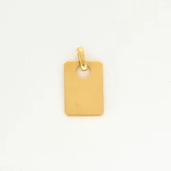 AUGIS - Médaille d'Amour pendentif or jaune, diamant et rubis synthétiques