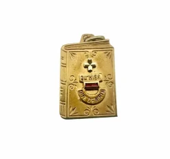AUGIS - Médaille Livre or jaune, rubis