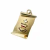 AUGIS - Médaille pendentif or jaune, rubis