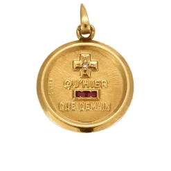 AUGIS - Médaille sentimentale en or jaune