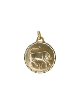 AUGIS - Médaille Zodiaque signe du taureau Or jaune
