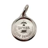 AUGIS - Pendentif médaille d'amour or blanc "+ qu'hier - que demain" - L'Originale Mini