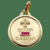 AUGIS - Pendentif médaille d'amour or "+ qu'hier - que demain" - L'Essentielle