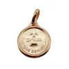 AUGIS - Pendentif médaille d'amour or rose "+ qu'hier - que demain"- L'Originale Mini