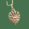 AUGIS - Pendentif médaille d'amour or "+ qu'hier - que demain" - L'Intemporelle