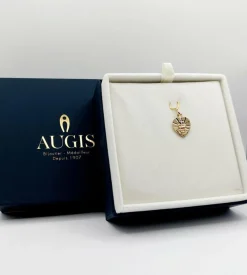 AUGIS - Pendentif médaille d'amour or "+ qu'hier - que demain" - L'Intemporelle
