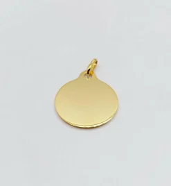 AUGIS - Pendentif médaille d'amour "+ qu'hier - que demain" - L'Originale 18 mm
