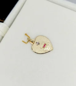 AUGIS - Pendentif médaille d'amour or "+ qu'hier - que demain" - L'Intemporelle