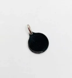 AUGIS - Pendentif médaille d'amour or blanc 