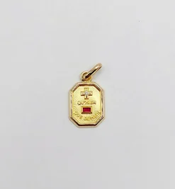 AUGIS - Pendentif médaille d'amour or 