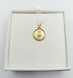 AUGIS - Pendentif médaille d'amour or 