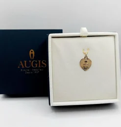 AUGIS - Pendentif médaille d'amour or 