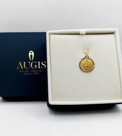 AUGIS - Pendentif médaille d'amour or 