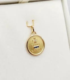 AUGIS - Pendentif médaille d'amour or 