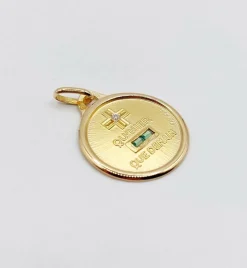 AUGIS - Pendentif médaille d'amour or 