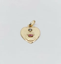 AUGIS - Pendentif médaille d'amour or 