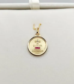 AUGIS - Pendentif médaille d'amour or 