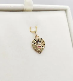 AUGIS - Pendentif médaille d'amour or 