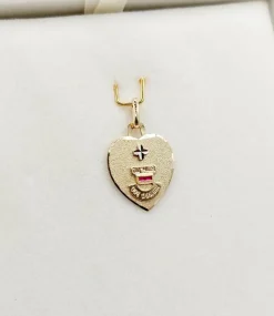 AUGIS - Pendentif médaille d'amour or 