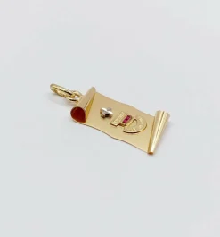 AUGIS - Pendentif médaille d'amour or 