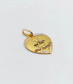 AUGIS - Pendentif médaille d'amour or 