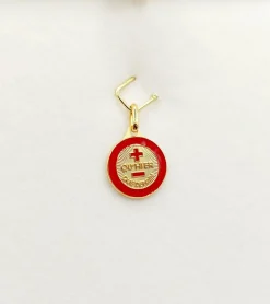 AUGIS - Pendentif médaille d'amour or jaune