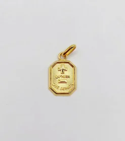 AUGIS - Pendentif médaille d'amour or 