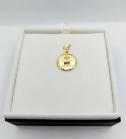AUGIS - Pendentif médaille d'amour or 