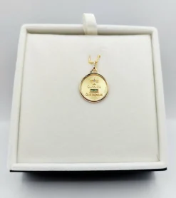AUGIS - Pendentif médaille d'amour or 