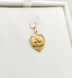 AUGIS - Pendentif médaille d'amour or 