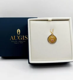 AUGIS - Pendentif médaille d'amour or 